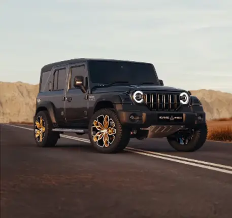 front wheel blue vintage sedan