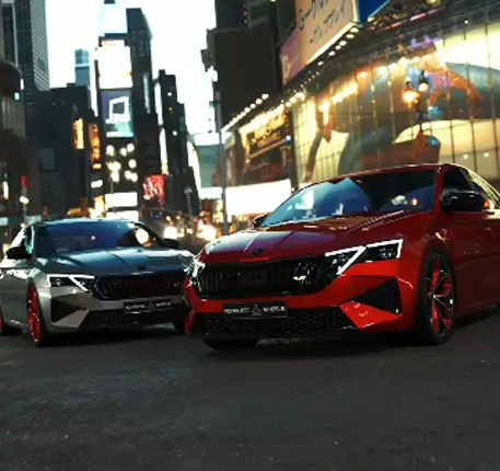 front wheel blue vintage sedan